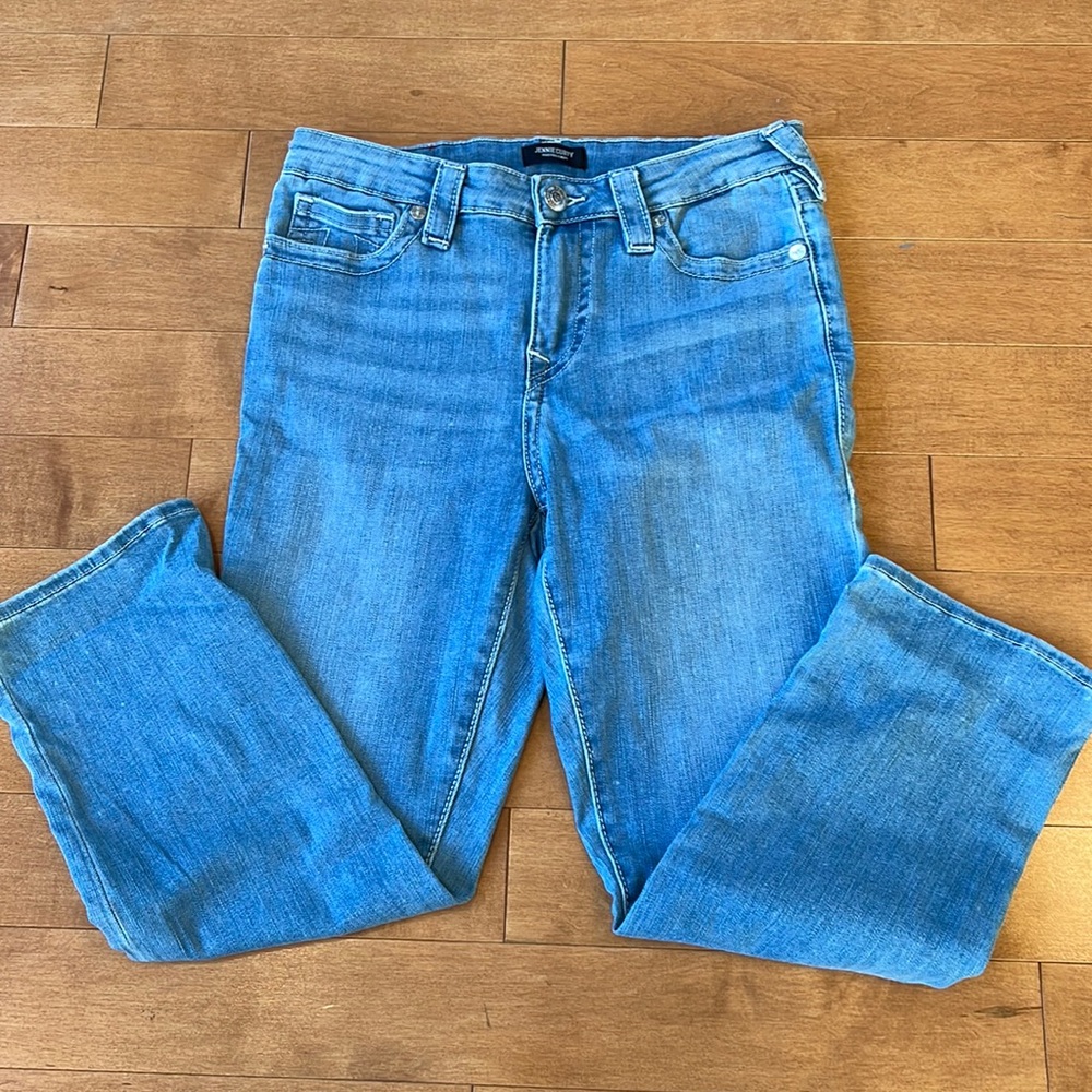 NWOT True Religion Jennie Curvy Midrise Capri Jeans in 8